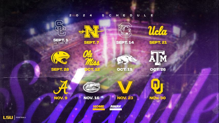 Lsu football outlet tv schedule