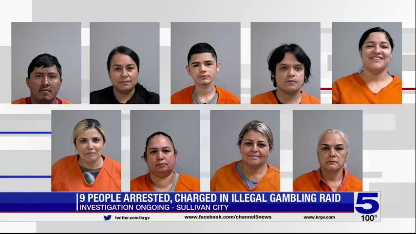 9 arrested in connection with 'illegal gambling' raid in Sullivan City