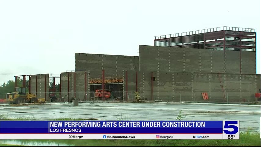 New Los Fresnos CISD performing arts center under construction