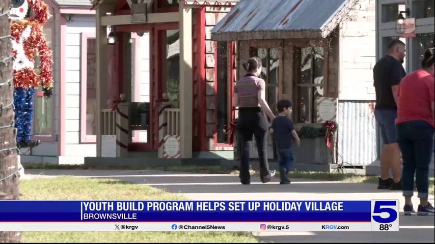 Brownsville teens help build Holiday Village