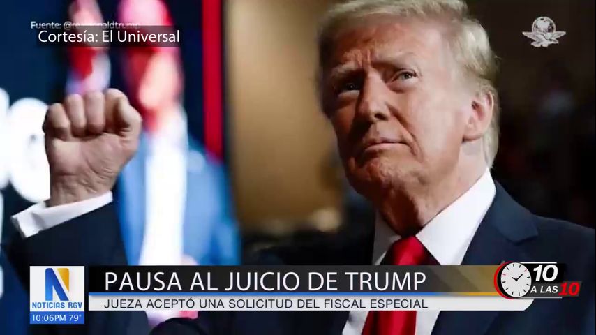 Juez acepta solicitud del fiscal general de pausar juicio del presidente electo Donald Trump