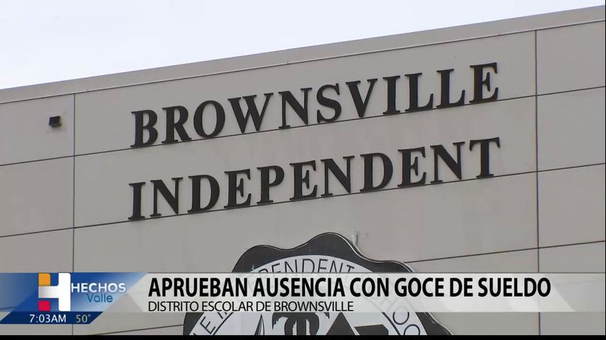 Aprueban ausencia con goce de sueldo en el distrito escolar de Brownsville