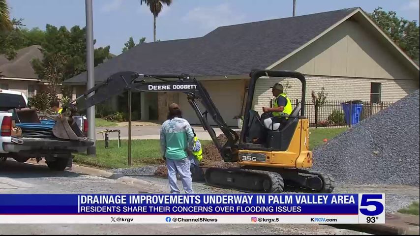 Drainage improvements underway for Palm Valley