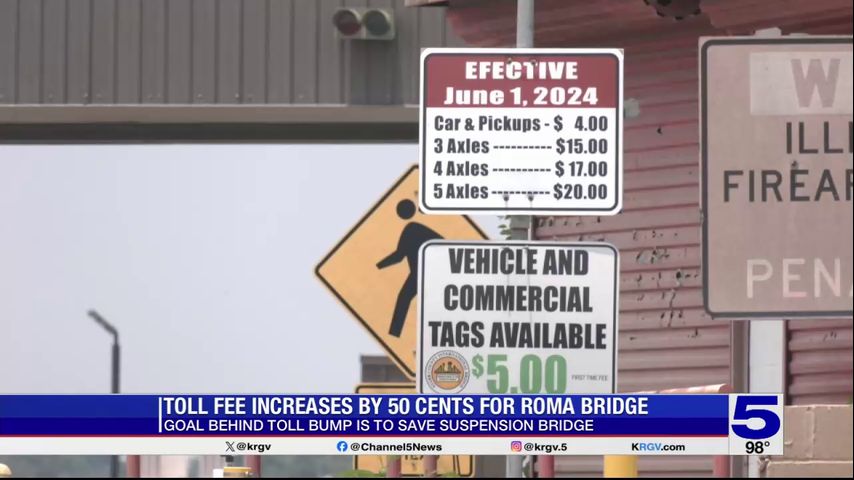Toll fee to increase at Roma international bridge