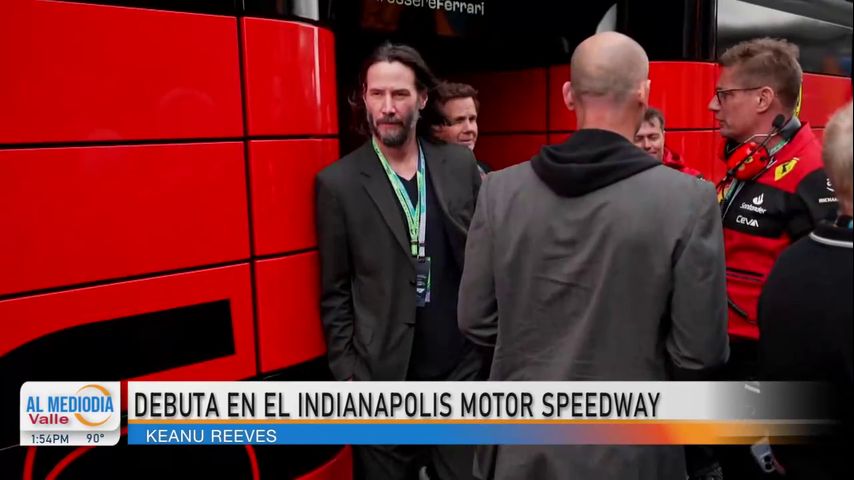 Keanu Reeves debuta en el Indianápolis Motor Speedway