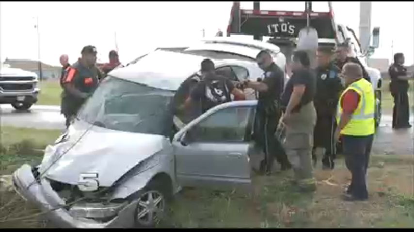 Car Plunges Into Canal after Crash in Donna