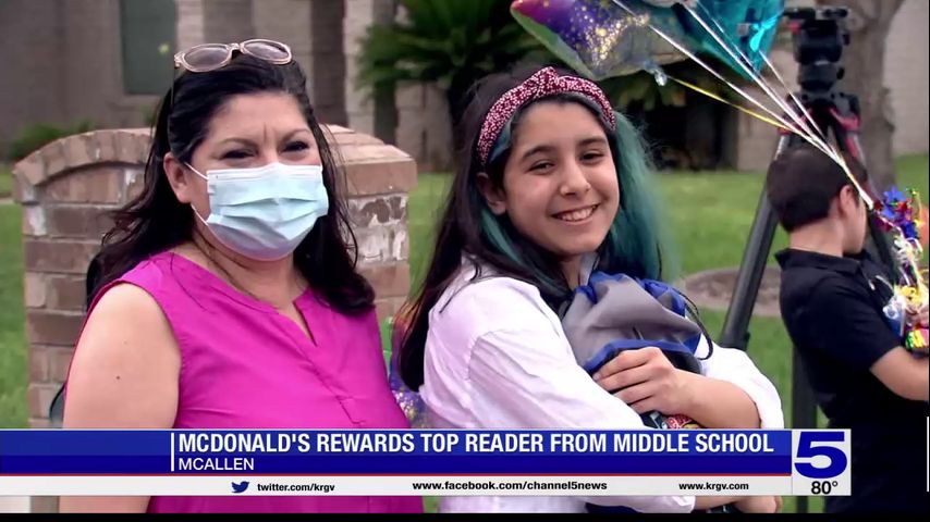 McAllen student recognized after reading over 2 million words this school year