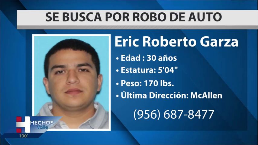 Departamento de Policía de McAllen busca a hombre que robó automovil