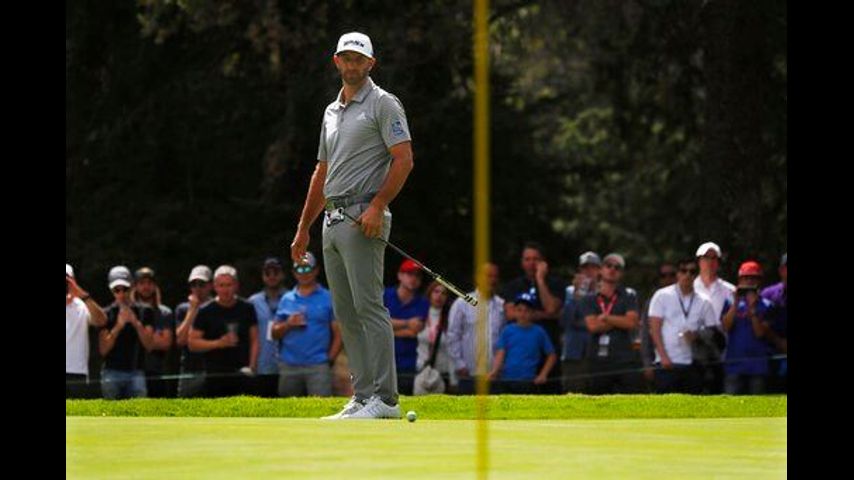 Johnson builds 2-shot lead in Mexico as Woods rallies