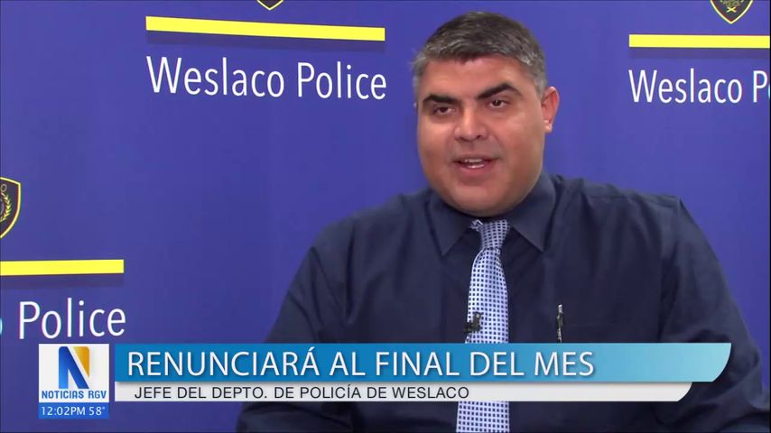 Renuncia el jefe de policía de Weslaco