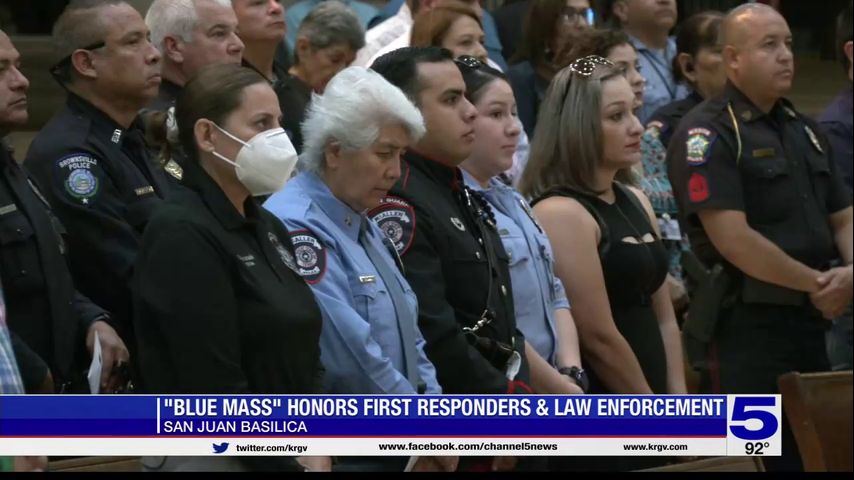 Blue Mass held in honor of first responders, law enforcement officers