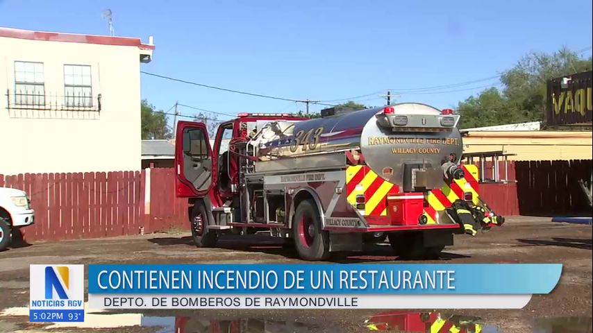 Restaurante en Raymondville se incendia tras acumulación de grasa