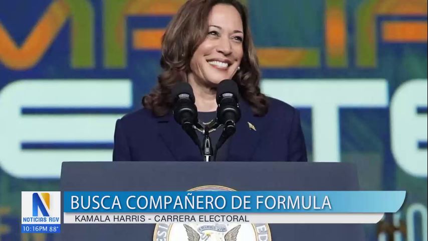 Vicepresidenta Kamala Harris mantiene búsqueda de compañero de campaña presidencial