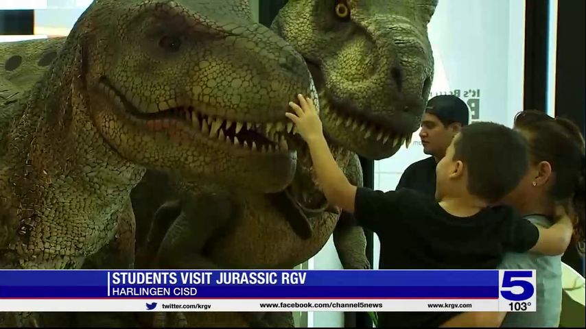 Harlingen CISD students visit Jurassic RGV exhibit