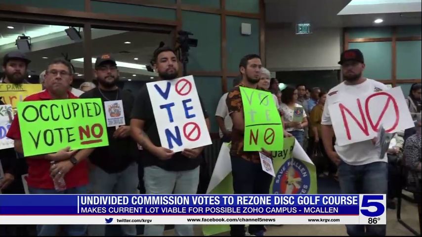 City of McAllen commissioners vote to rezone disc golf course