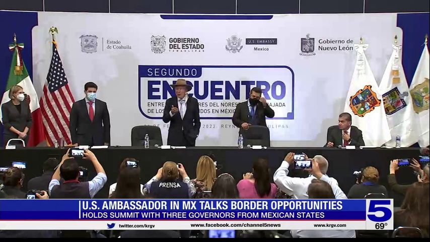 US ambassador in Mexico discusses border opportunities with Mexican governors