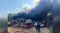 Firefighters tackle massive junkyard fire in Tangipahoa Parish