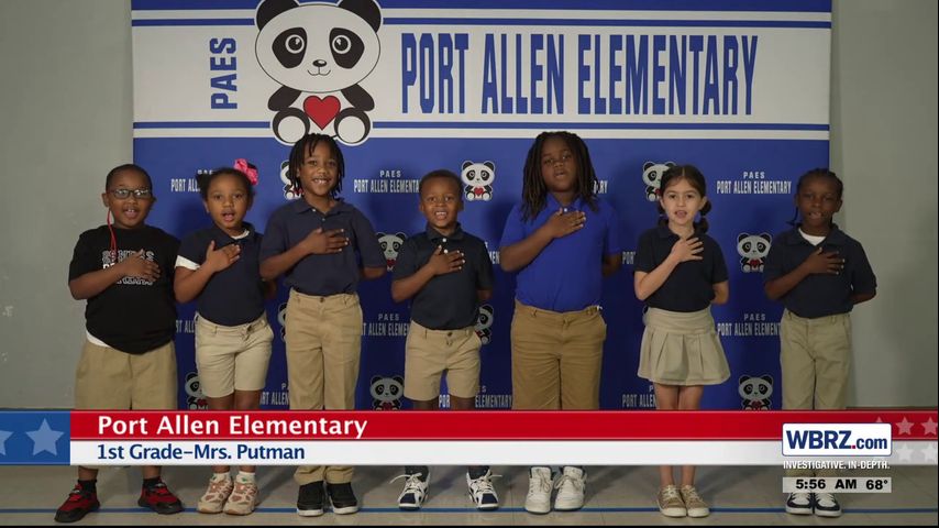 The Pledge of Allegiance - Port Allen Elementary - 1st Grade - Mrs ...