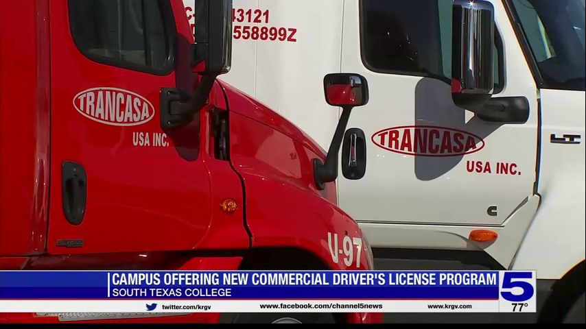 South Texas College offers new commercial driver's license program
