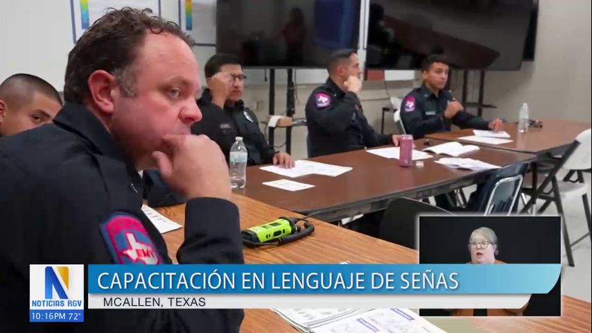 Autoridades de McAllen reciben capacitación en lenguaje de señas