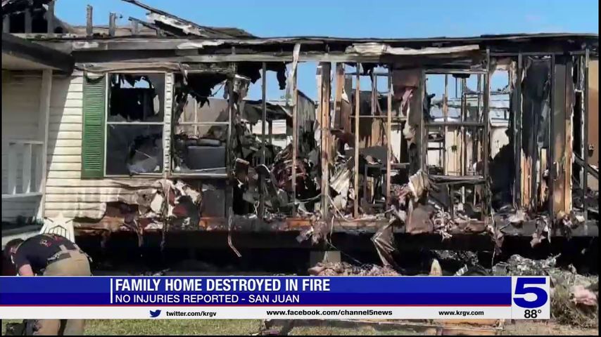 No injuries reported in San Juan mobile home fire