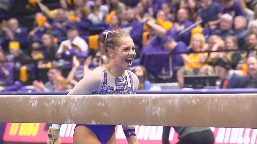 Gymnastics Tops No. 14 Arkansas with Another 197-Plus Score - WBRZ