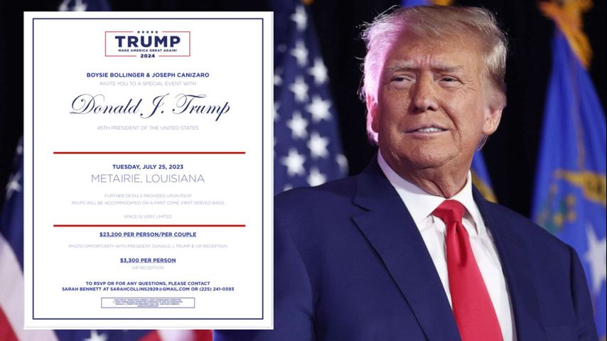 Trump set to appear at pricey Louisiana event