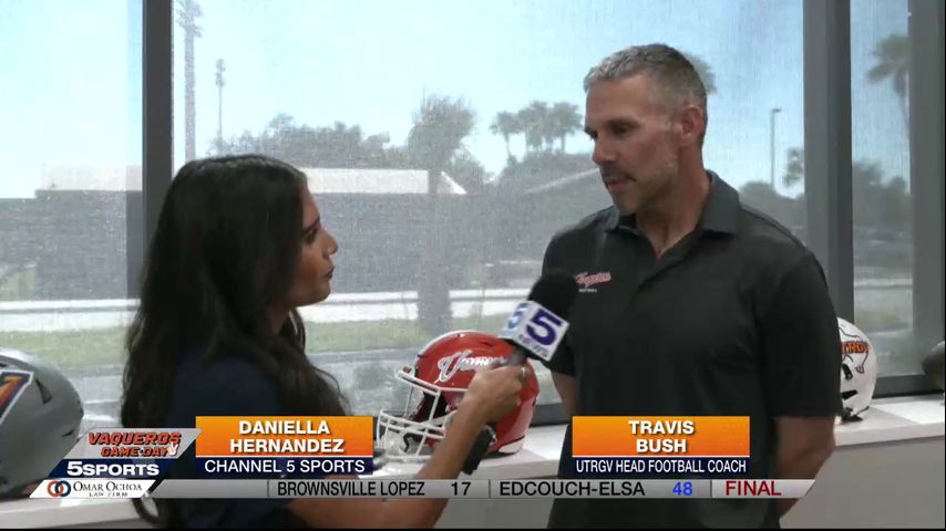 UTRGV head football coach talks matchup with Nicholls, inaugural season ...