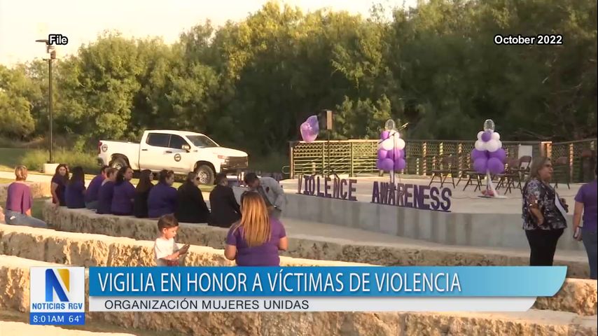 Realizan vigilia en McAllen en honor a las víctimas de violencia doméstica