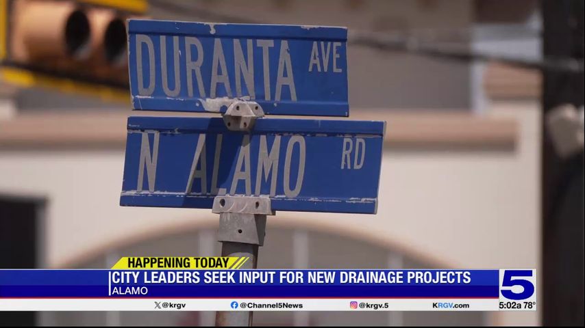 Alamo drainage project to be discussed during latest town hall meeting