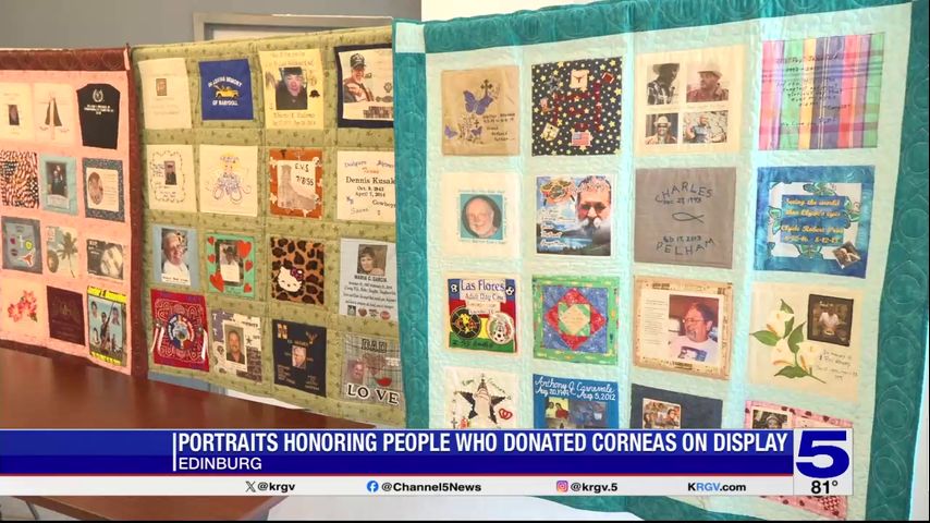 Exhibit at STHS Edinburg honoring Valley cornea donors