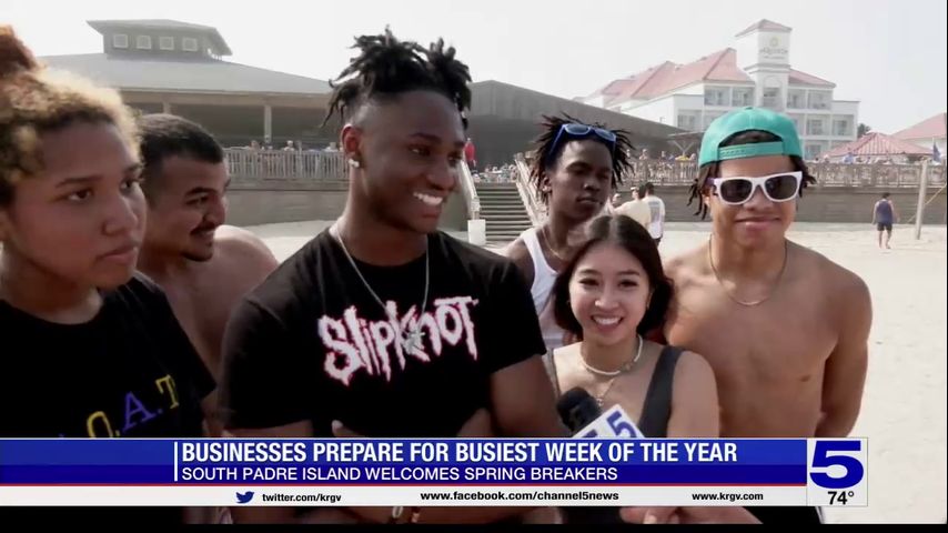 Spring break crowds starting to arrive at South Padre Island