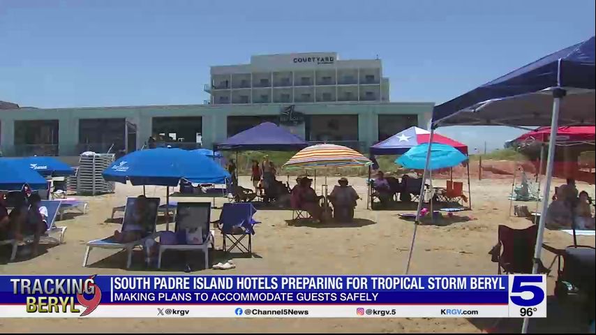 South Padre Island hotel prepping for Hurricane Beryl