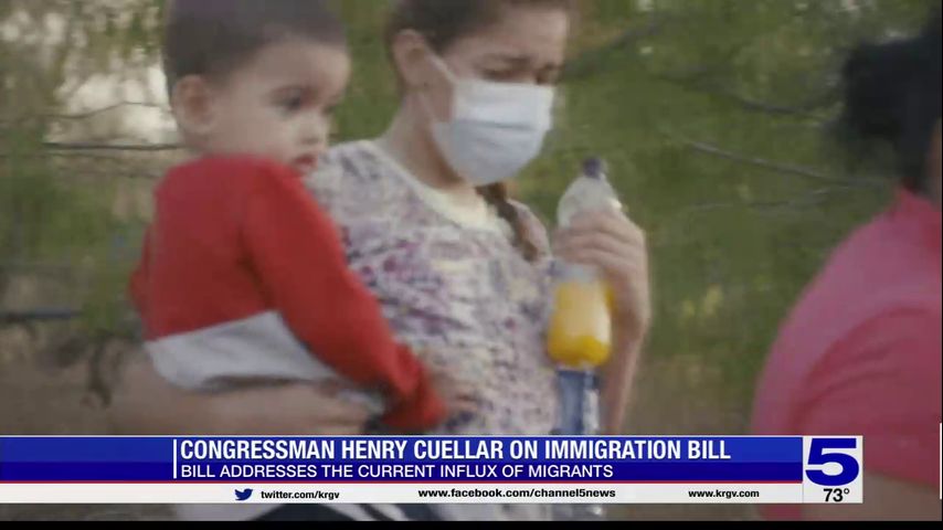 U.S. Rep. Cuellar weighs in on immigration bill addressing migrant influx
