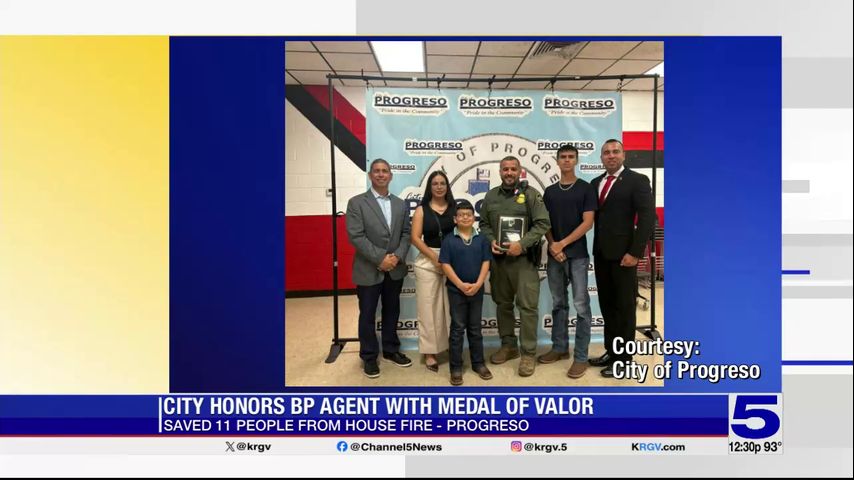 City of Progreso honors Border Patrol agent who saved 11 people from ...
