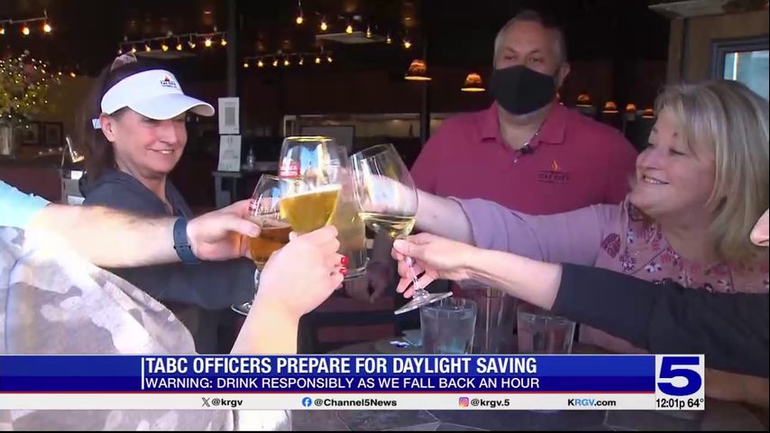 TABC officers urge people to drink responsibly during daylight saving time