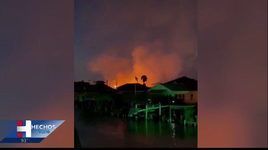 Tripulaciones combaten incendio en Port Isabel