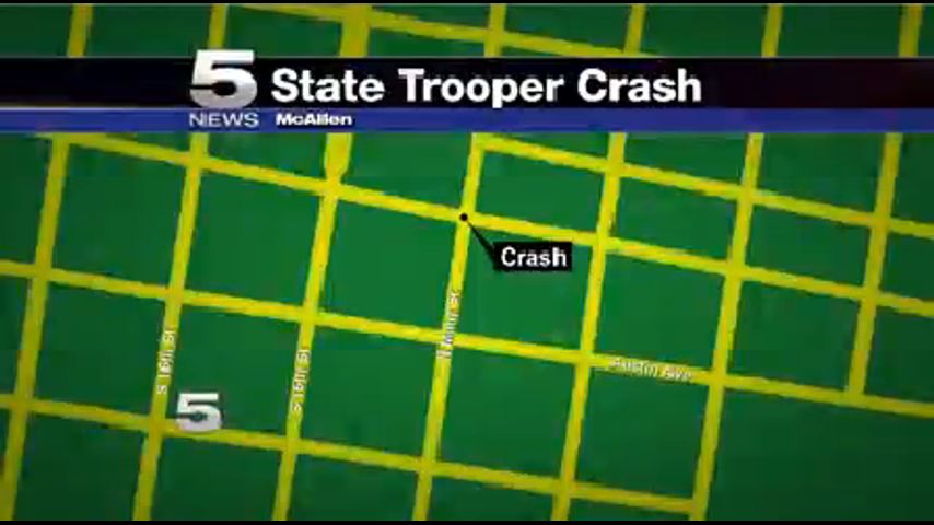 DPS Trooper Involved in 1-Vehicle Crash in McAllen