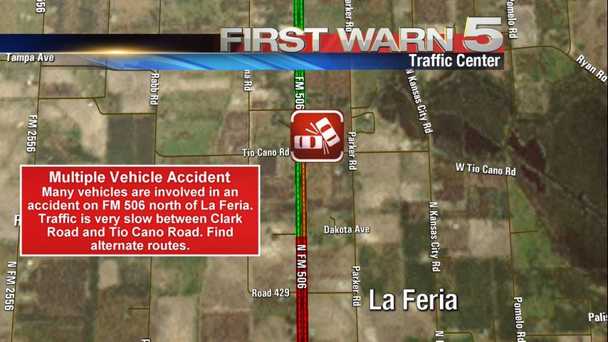 Multiple-Vehicle Accidents in La Feria Cause Traffic Delay