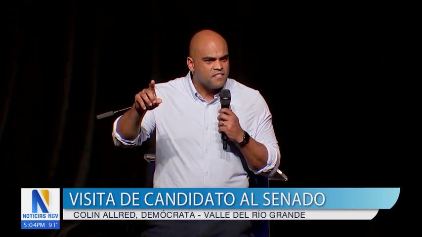 Candidato demócrata Colin Allred visita el Valle del Río Grande