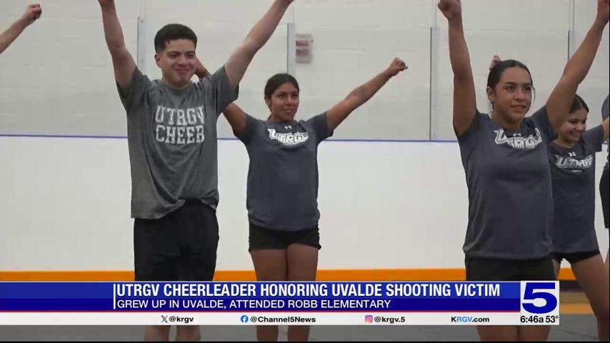 UTRGV cheerleader honors Uvalde shooting victim