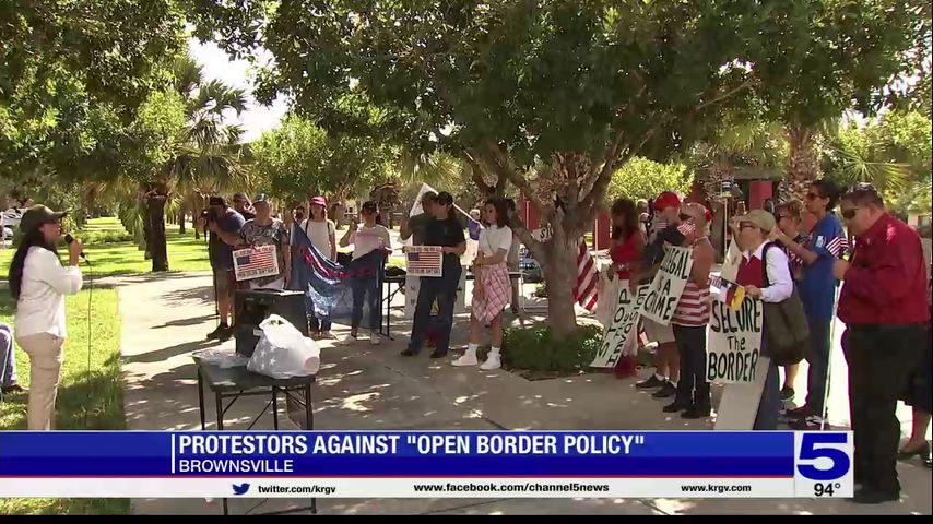 Protesters rally in Brownsville against open border policy