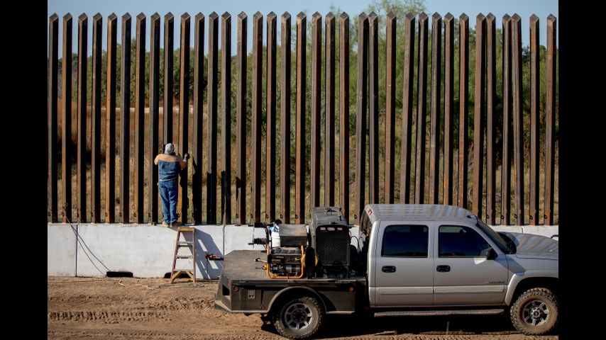 To build Abbott’s border barrier, Texas will use surplus wall panels from the federal government