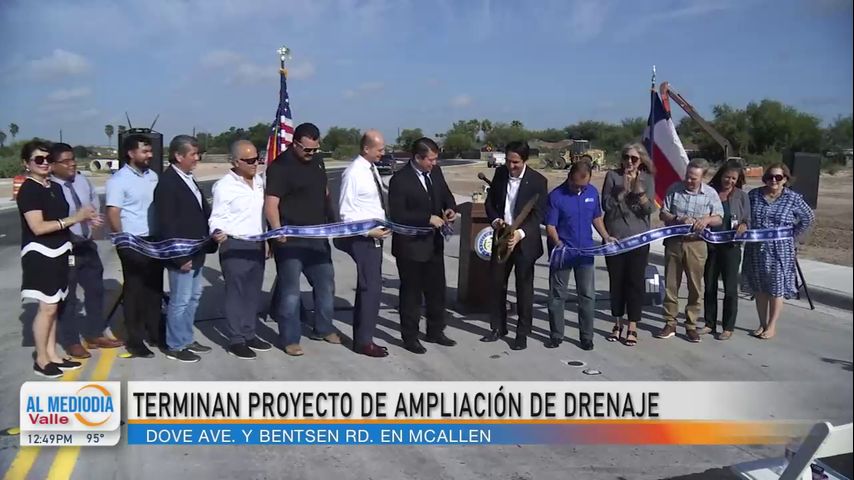 Terminan proyecto de ampliación de drenaje en McAllen