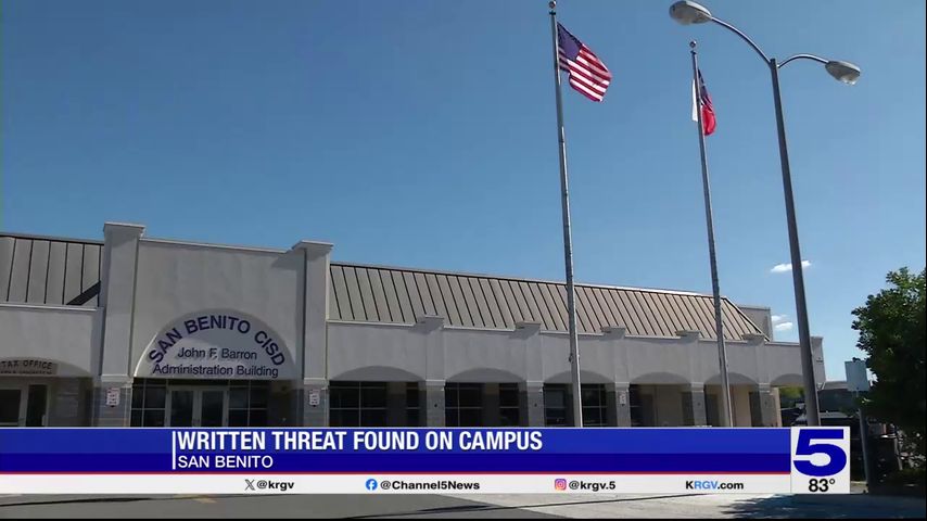 San Benito CISD: Classes continuing as scheduled following discovery of written threat on campus