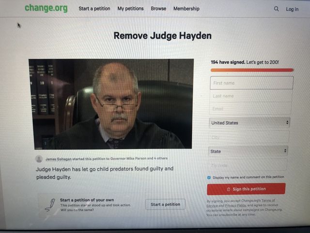 Camdenton Man Starts Petition To Remove Circuit Judge Kenneth Hayden