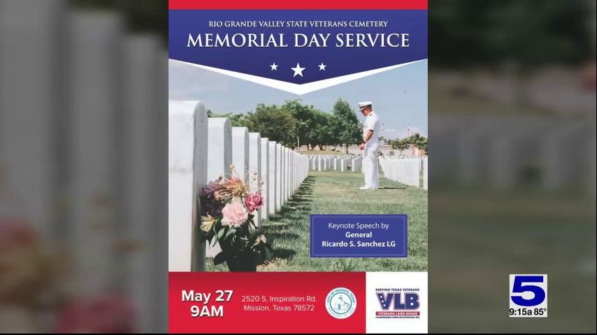 RGV State Veterans Cemetery to hold Memorial Day service
