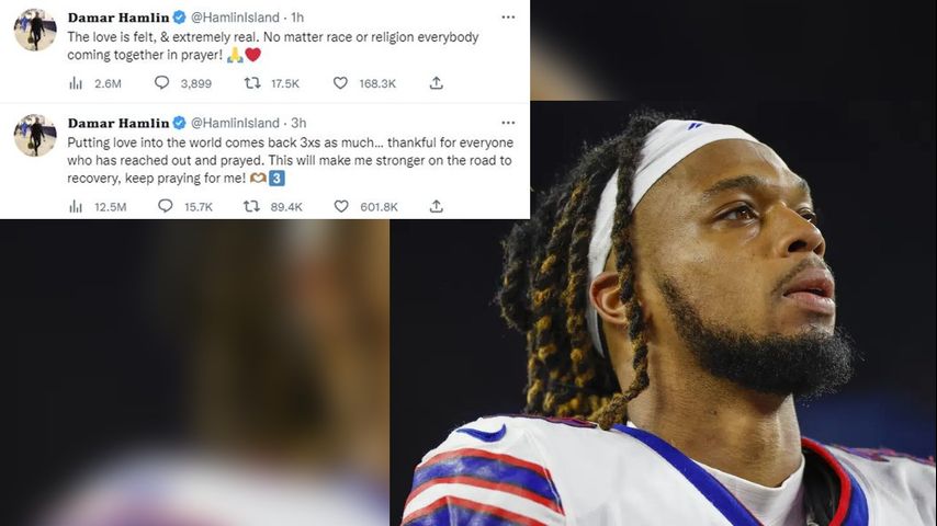 Buffalo Bills safety Damar Hamlin, still critical, continues recovery,  tweets thanks - CBS New York