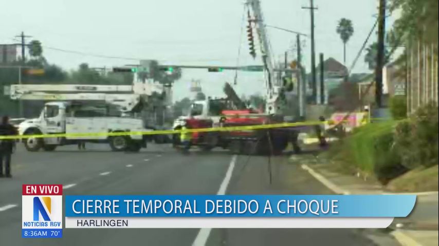 Loop 499 en Harlingen cerrado debido a un accidente de vuelco