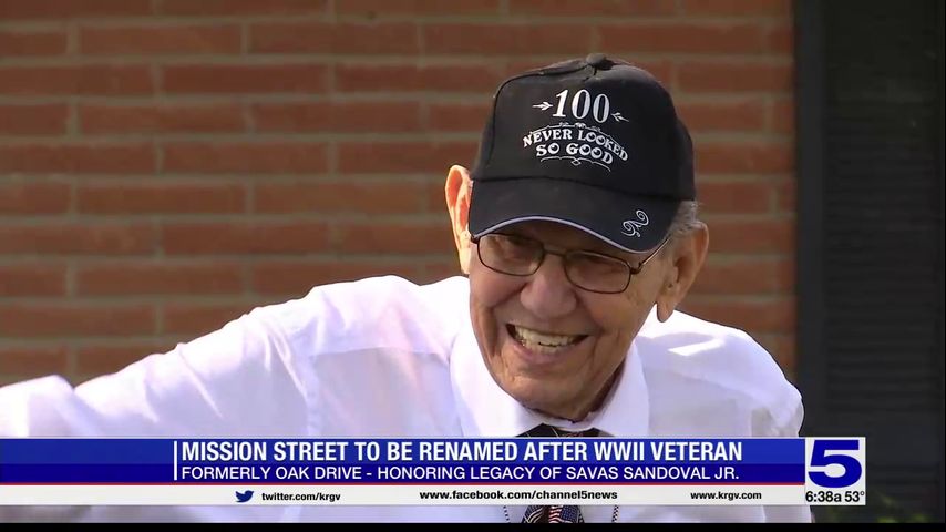 Street in Mission renamed after WWII veteran Savas Sandoval Jr.